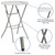 Flash Furniture RB-32RB-BAR-GW-GG 165 Lbs. Granite White Plastic Table Top Round Folding Table