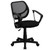 Flash Furniture WA-3074-BK-A-GG 250 Lb. Black Fabric Nylon Arms Swivel Task/Computer Chair