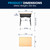 Flash Furniture FD-DESK-GG Billie Student Desk with Open Front Metal Book Box - Natural