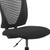 Flash Furniture GO-2100-GG 250 Lb. Black Mid-Back Design Ergonomic Swivel Drafting Stool