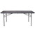 Flash Furniture DAD-LF-183Z-DG-GG 220 Lbs. Dark Gray Plastic Top Rectangular Folding Table