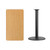 Flash Furniture XU-NATTB-2442-TR24B-GG Natural Laminate Rectangular Plastic Top PVC T-Mold Edge Table