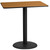 Flash Furniture XU-NATTB-2442-TR24B-GG Natural Laminate Rectangular Plastic Top PVC T-Mold Edge Table