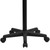Flash Furniture NAN-JN-2792-GG 25" W x 13" D Mobile Half Moon Black Laminate Laptop Computer Desk