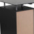 Flash Furniture NAN-WK-021A-GG 47.25" W x 29.5" D x 29.5" H Tempered Glass Top Mobile Computer Desk
