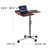 Flash Furniture NAN-JN-2762-GG 29.25" W x 17.5" D x 38.5" H Cherry Laminate Finish Top Mobile Laptop Computer Table/Desk