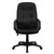 Flash Furniture H8021-GG 250 Lb. Black Glove Vinyl Nylon Arms Executive Swivel Office Chair