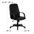 Flash Furniture H8021-GG 250 Lb. Black Glove Vinyl Nylon Arms Executive Swivel Office Chair