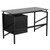 Flash Furniture NAN-WK-036-GG 46" W x 22.5" D x 30" H Black Tempered Glass Top Computer Desk