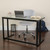 Flash Furniture NAN-WK-055-GG 47.25" W x 23.5" D x 29.25" H Clear Tempered Glass Top Computer Desk