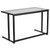 Flash Furniture NAN-WK-055-GG 47.25" W x 23.5" D x 29.25" H Clear Tempered Glass Top Computer Desk