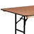 Flash Furniture XA-3672-P-GG 580 Lbs. Polyurethane Varnish Top Rectangular Folding Banquet Table