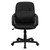 Flash Furniture H8020-GG 250 Lb. Black Glove Vinyl Armless Executive Swivel Office Chair