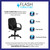 Flash Furniture H8020-GG 250 Lb. Black Glove Vinyl Armless Executive Swivel Office Chair