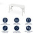 Flash Furniture RB-3050FH-ADJ-GG 330 Lbs. Granite WhiteTop Waterproof Ready To Use Commercial Table