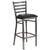 Flash Furniture XU-DG697BLAD-CLR-BAR-BLKV-GG Metal Back Ladder With Black Vinyl Seat Hercules Series Restaurant Bar Stool