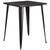 Flash Furniture CH-51040-40-BQ-GG Black and Antique Gold Square Brace Underneath Top Table