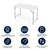 Flash Furniture DAD-YCZ-122Z-2-GG 47 3/4" W x 23 3/4" D Rectangle Molded Plastic Folding Table