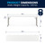 Flash Furniture DAD-YCZ-244-2-GW-GG 330 Lbs. Granite White Plastic Table Top Rectangular Folding Table