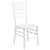 Flash Furniture XS-WHITE-GG White Acacia Wood Hercules Series Chiavari Chair