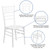 Flash Furniture XS-WHITE-GG White Acacia Wood Hercules Series Chiavari Chair