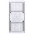 Flash Furniture RB-3060-KID-GG 260 Lbs. Ranite White PlasticTop Rectangular Kid's Folding Table