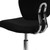 Flash Furniture H-2376-F-BK-GG 250 Lb. Black Fabric Armless Swivel Task Chair