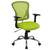 Flash Furniture H-8369F-GN-GG 250 Lb. Green Fabric Nylon Arms Swivel Task/Office Chair