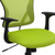 Flash Furniture H-8369F-GN-GG 250 Lb. Green Fabric Nylon Arms Swivel Task/Office Chair