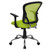 Flash Furniture H-8369F-GN-GG 250 Lb. Green Fabric Nylon Arms Swivel Task/Office Chair