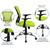 Flash Furniture H-8369F-GN-GG 250 Lb. Green Fabric Nylon Arms Swivel Task/Office Chair