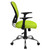 Flash Furniture H-8369F-GN-GG 250 Lb. Green Fabric Nylon Arms Swivel Task/Office Chair