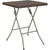 Flash Furniture DAD-FT60-GG 110 Lbs. Brown Table Top With Rattan Pattern Square Folding Table