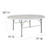 Flash Furniture DAD-183RZ-GG 771 Lbs. Granite White Plastic Table Top Round Folding Table