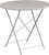 Flash Furniture CO-4-SIL-GG 30" Dia. x 28"H Gray Steel Round Folding Patio Table