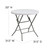 Flash Furniture DAD-YCZ-80R-GW-GG 220 Lbs. Granite White Plastic Table Top Round Folding Table
