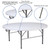 Flash Furniture RB-183RFH-GG 440 Lbs. Granite White Plastic Table Top Round Folding Table