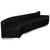 Flash Furniture ZB-803-850-SET-BK-GG Black LeatherSoft UpholsteryWith Brushed Stainless Steel Base Modular Hercules Alon Series Reception Configuration