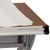 Flash Furniture NAN-JN-2433-GG 45.25" W x 28.25" D x 47.75" H Cherry Melamine Laminate Finish Top Floor Model Drawing and Drafting Table