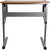 Flash Furniture NAN-JN-2433-GG 45.25" W x 28.25" D x 47.75" H Cherry Melamine Laminate Finish Top Floor Model Drawing and Drafting Table