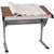 Flash Furniture NAN-JN-2433-GG 45.25" W x 28.25" D x 47.75" H Cherry Melamine Laminate Finish Top Floor Model Drawing and Drafting Table