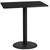 Flash Furniture XU-BLKTB-2442-TR24B-GG Black Rectangular Laminate Top PVC T-Mold Edge Table