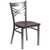 Flash Furniture XU-6FOB-CLR-MAHW-GG Mahogany Finish Plywood Seat Hercules Series Restaurant Chair