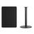 Flash Furniture XU-BLKTB-3042-TR24B-GG Black Rectangular Laminate Top PVC T-Mold Edge Table