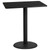 Flash Furniture XU-BLKTB-3042-TR24B-GG Black Rectangular Laminate Top PVC T-Mold Edge Table