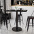 Flash Furniture XU-BLKTB-3042-TR24B-GG Black Rectangular Laminate Top PVC T-Mold Edge Table