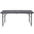 Flash Furniture DAD-LF-122Z-DG-GG 220 Lbs. Dark Gray Plastic Top Rectangular Folding Table