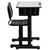 Flash Furniture YU-YCX-046-09010-GG 23.63" W x 31.5" D x 31.5" H Gray High Pressure Laminate Top Floor Model Student Desk and Chair