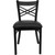 Flash Furniture XU-6FOBXBK-BLKV-GG Black Vinyl Upholstered Seat Hercules Series Restaurant Chair