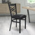 Flash Furniture XU-6FOBXBK-BLKV-GG Black Vinyl Upholstered Seat Hercules Series Restaurant Chair